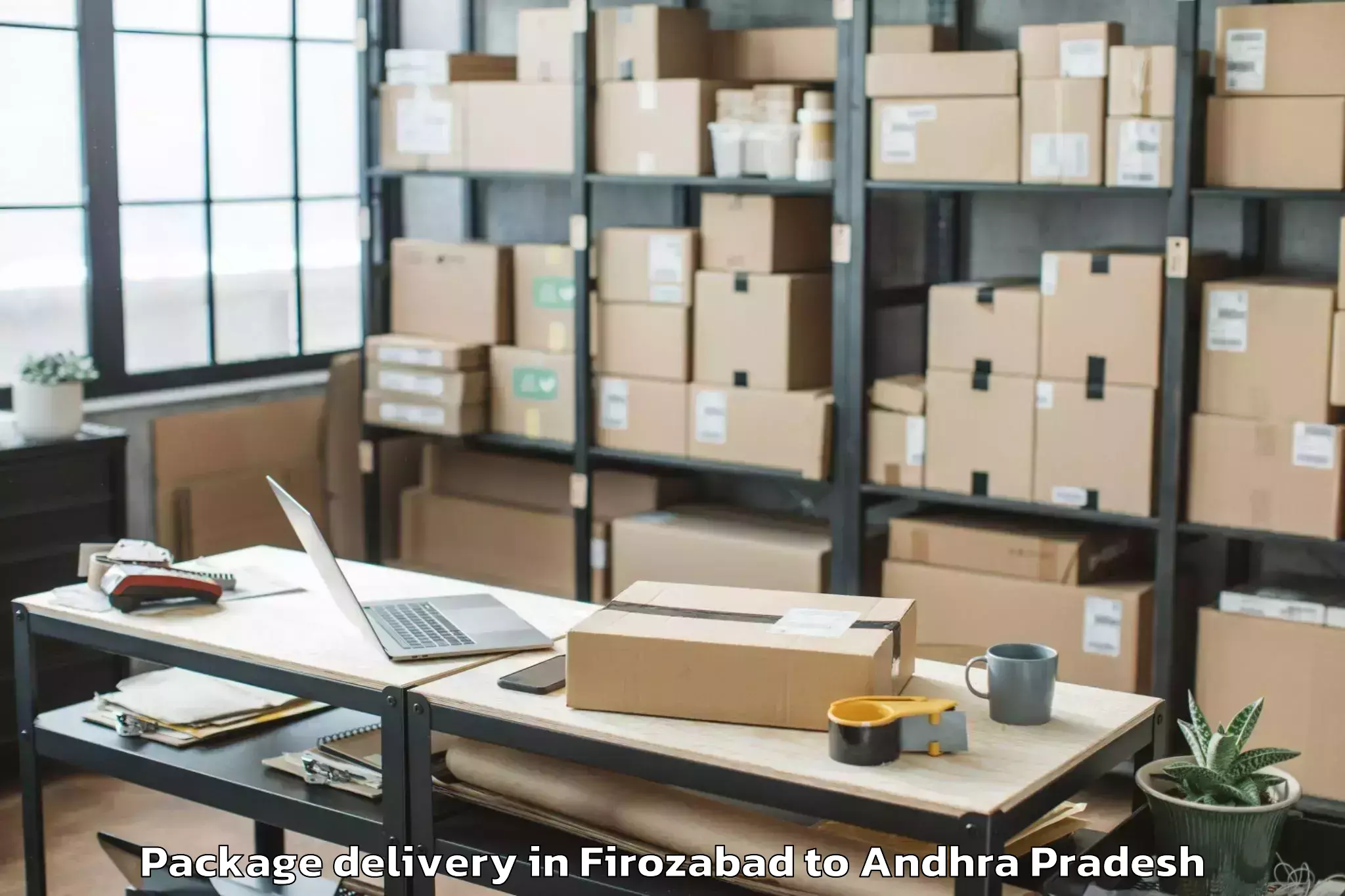 Leading Firozabad to Peddapappuru Package Delivery Provider